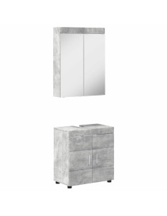 Set di mobili per il bagno TULUM 2 pcs Grigio cemento 2