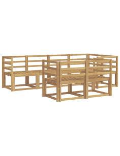 Set di divani da esterno 7 pcs 2