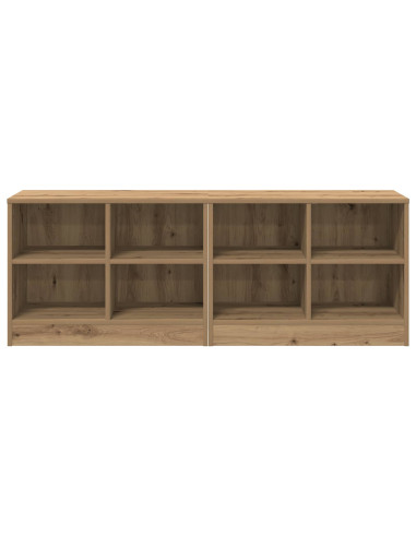 Armadietto per letto 2 pcs Rovere Artigianale 66 x 33 x 48 cm