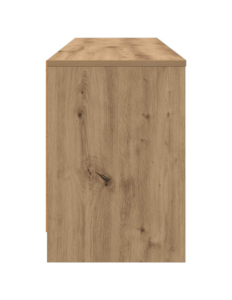 Armadietto per letto 2 pcs Rovere Artigianale 66 x 33 x 48 cm