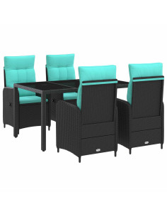 Set da pranzo per esterni 5 pcs polyrattan