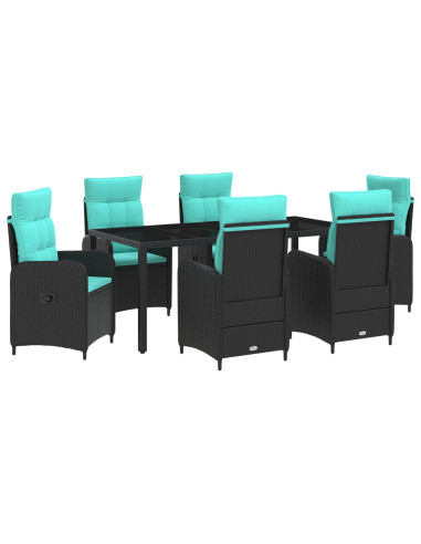Set da pranzo per esterni 7 pcs polyrattan
