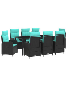 Set da pranzo per esterni 9 pcs polyrattan