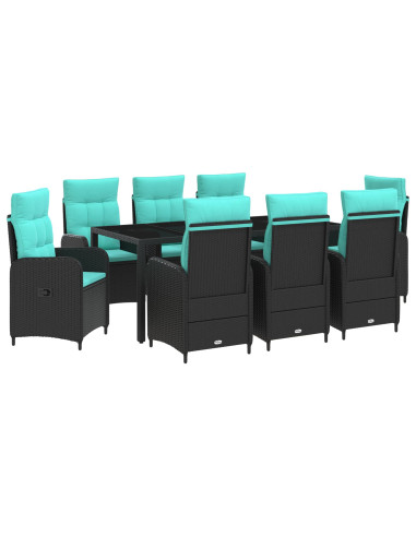 Set da pranzo per esterni 9 pcs polyrattan