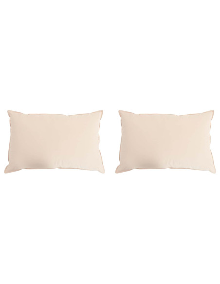 Cuscino 2 pcs Beige 30 x 50 cm Fibra di Kapok