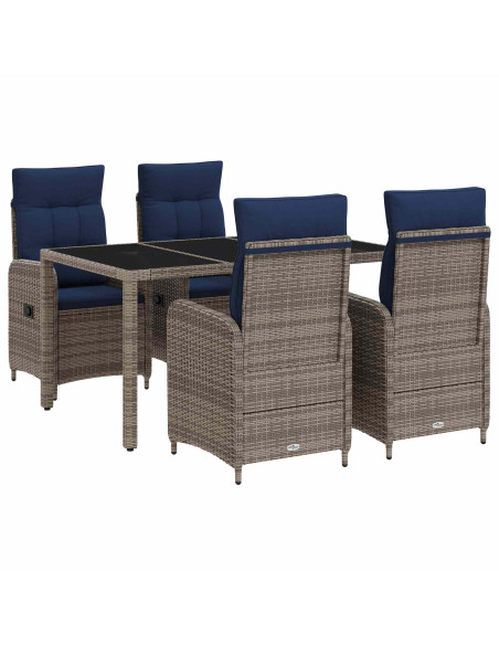 Set da pranzo per esterni 5 pcs polyrattan