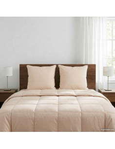 Cuscino 2 pcs Beige 50 x 50 cm Fibra di Kapok