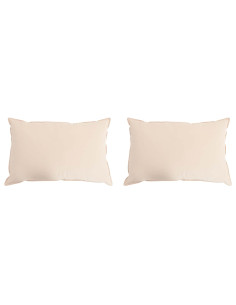 Cuscino 2 pcs Beige 50 x 70 cm Fibra di Kapok