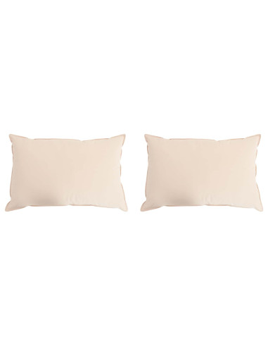 Cuscino 2 pcs Beige 50 x 70 cm Fibra di Kapok
