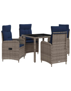 Set da pranzo per esterni 5 pcs polyrattan