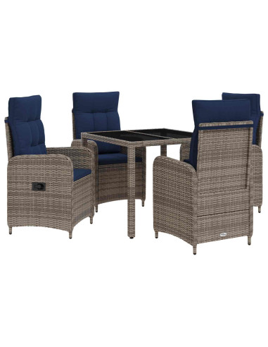 Set da pranzo per esterni 5 pcs polyrattan