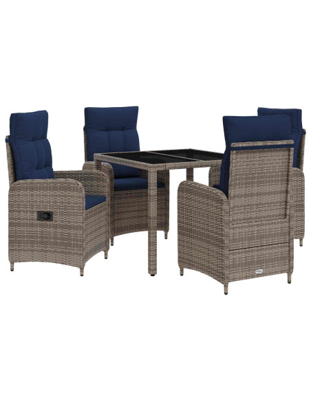 Set da pranzo per esterni 5 pcs polyrattan