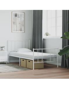 Materasso in schiuma 75 x 190 cm Bianco