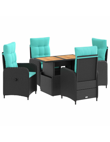 Set da pranzo per esterni 5 pcs polyrattan