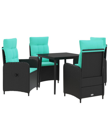 Set Tavolo da Salotto con cuscino con cuscino 5 pcs