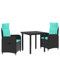 Set Tavolo da Salotto con cuscino con cuscino 3 pcs