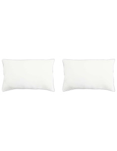 Cuscino 2 pcs Bianco 40 x 80 cm Fibra di bambù