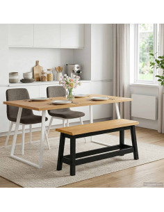 Panchina da pranzo EKAI Nero 91,5 x 29 x 45,5 cm