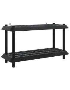 Unità di scaffalatura 2 livelli 100 x 40 x 55,5 cm PP Antracite 2