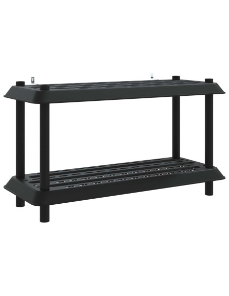 Unità di scaffalatura 2 livelli 100 x 40 x 55,5 cm PP Antracite