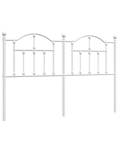 Testiera di Ricambio in Metallo Bianco 150 cm