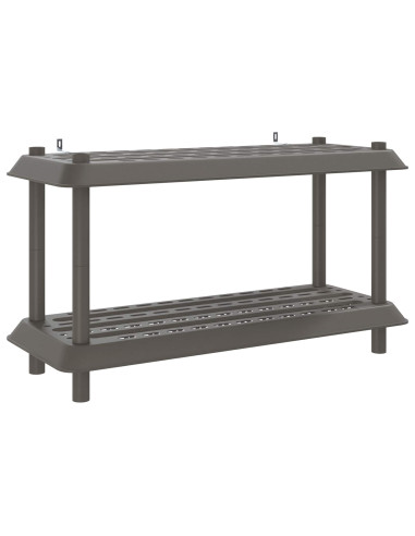 Unità di scaffalatura 2 livelli 100 x 40 x 55,5 cm PP