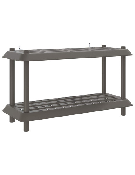 Unità di scaffalatura 2 livelli 100 x 40 x 55,5 cm PP