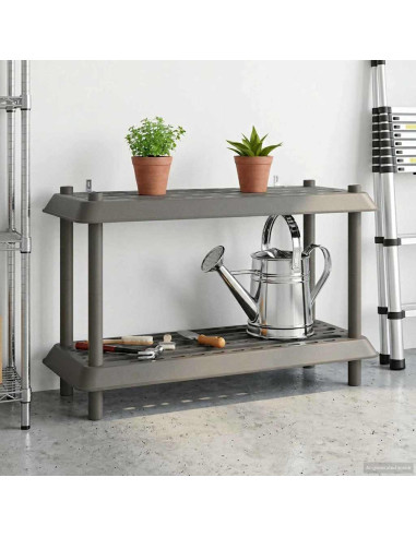 Unità di scaffalatura 2 livelli 100 x 40 x 55,5 cm PP
