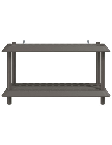 Unità di scaffalatura 2 livelli 100 x 40 x 55,5 cm PP