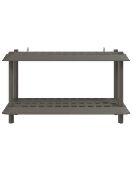 Unità di scaffalatura 2 livelli 100 x 40 x 55,5 cm PP