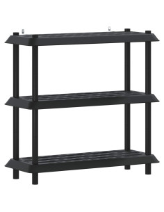 Unità di scaffalatura 3 livelli 100 x 40 x 96 cm PP Antracite 2