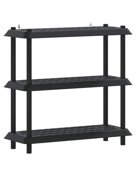 Unità di scaffalatura 3 livelli 100 x 40 x 96 cm PP Antracite