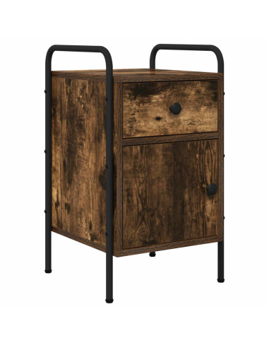 Armadio da Notte Rovere Fumo 35 x 36,5 x 61 cm