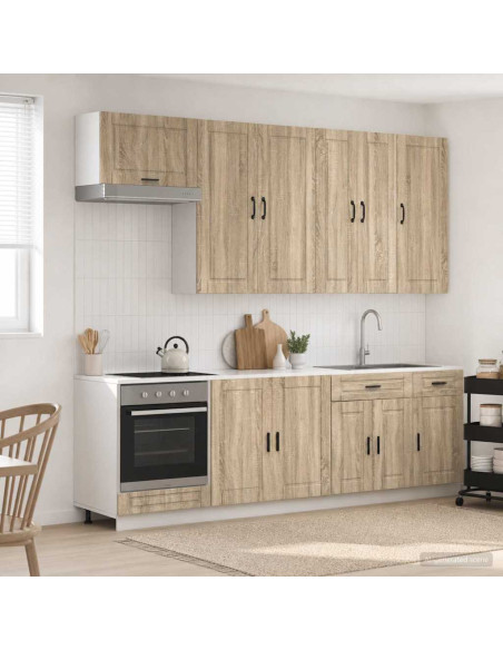 Unità Cucina PORTO 8 pcs Rovere Sonoma Legno ingegnerizzato