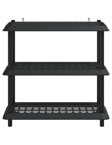 Unità di scaffalatura 3 livelli 100 x 40 x 96 cm PP Antracite