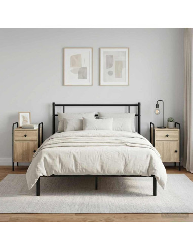 Armadio da Notte 2 pz Rovere Sonoma 35 x 36,5 x 61 cm