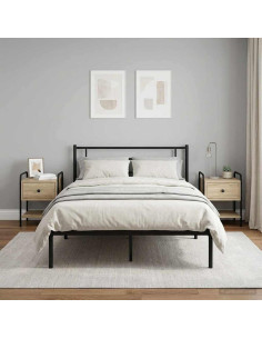 Armadio da Notte 2 pz Rovere Sonoma 35 x 36,5 x 47 cm