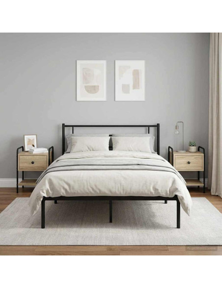 Armadio da Notte 2 pz Rovere Sonoma 35 x 36,5 x 47 cm