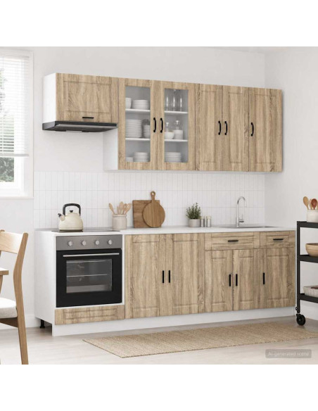 Unità Cucina PORTO 8 pcs Rovere Sonoma Legno ingegnerizzato