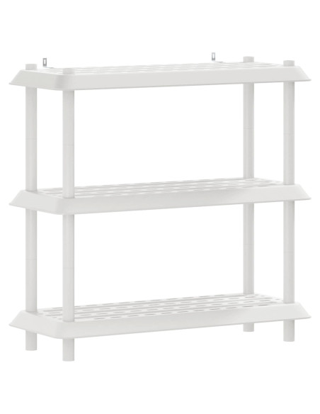 Unità di scaffalatura 3 livelli 100 x 40 x 96 cm PP Bianco