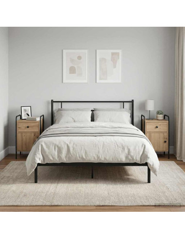 Armadio da Notte 2 pz Rovere Artigianale 35 x 36,5 x 61 cm