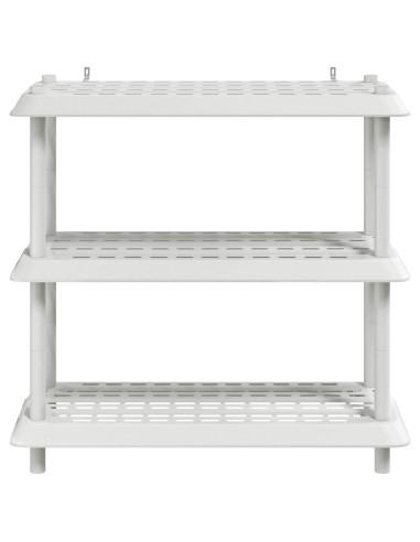 Unità di scaffalatura 3 livelli 100 x 40 x 96 cm PP Bianco