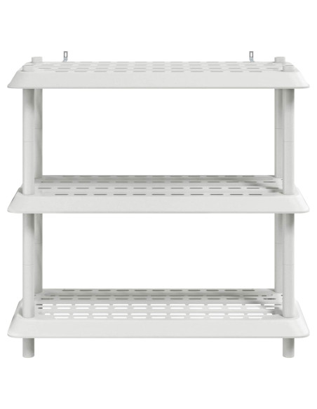 Unità di scaffalatura 3 livelli 100 x 40 x 96 cm PP Bianco