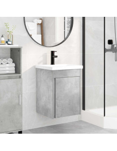 Mobile bagno con rubinetto Grigio Cemento 42 x 40 x 74,5 cm
