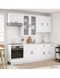 Unità Cucina LUCCA 8 pcs Bianco Legno ingegnerizzato