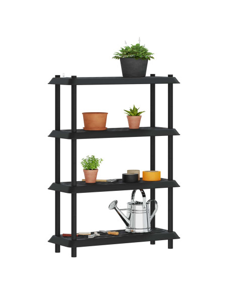 Unità di scaffalatura 4 livelli 100 x 40 x 136,5 cm PP