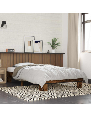 Struttura del letto Rovere Fumo 80 x 200 cm