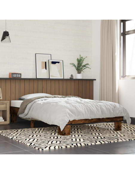 Struttura del letto Rovere Fumo 80 x 200 cm