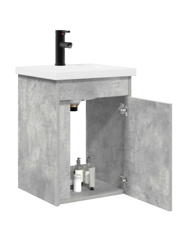 Mobile bagno con rubinetto Grigio Cemento 42 x 40 x 74,5 cm
