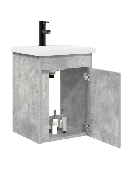 Mobile bagno con rubinetto Grigio Cemento 42 x 40 x 74,5 cm